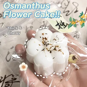 Giocattolo squishy a forma di torta di osmanto bianco per alleviare lo stress e relax