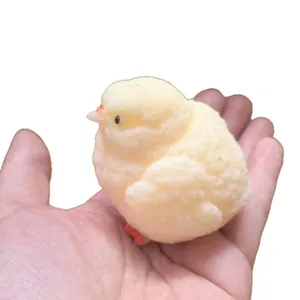 Jouet anti-stress poussin en silicone jaune pour la détente et le plaisir sensoriel
