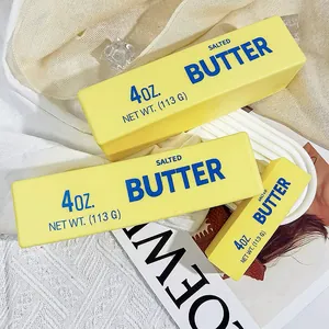 Realistic yellow butter stick squishy toy with slow rebound for stress relief and fun