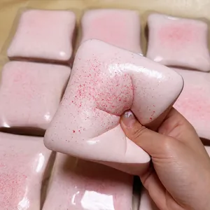 Simulation Food Squishy Toy Slow Rebound Strawberry Toast Bread Butter Soap Cheese Squeeze Stress Relief Toy For Adults Kids