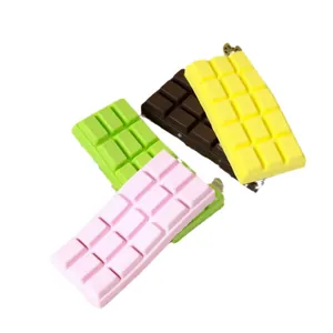 Set of colorful PU slow rebound simulation chocolate bars for office stress relief decor