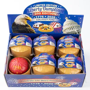 Jouets anti-stress Liberty Dumplings édition 250 dans boîte de présentation avec cuiseur