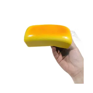 Realistic yellow cheese bread squishy toy soft slow rising stress relief toy for kids