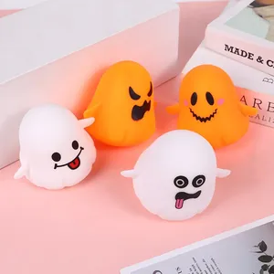 Halloween Leuchtende Gespenst Squishy Stressabbau Spielzeug Cartoon Kürbis Squeeze Spielzeug Für Kinder Party Mitbringsel