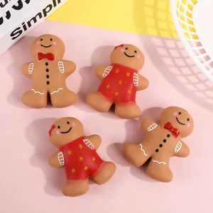 Jouets squishy bonhomme de pain d'épices mignons pour Noël anti-stress à rebond lent