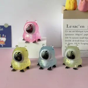 Colorful Capybara squishy toys with slow rebound glitter texture for stress relief gift.