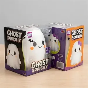 Crazy Fun ghost squishy toys in cute gift boxes with bat and purple bow detail decorations.