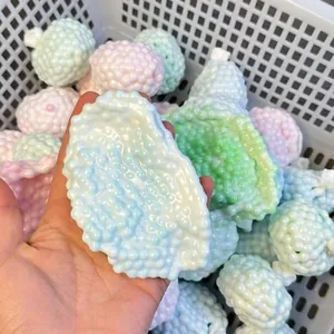 Jouet de décompression mochi squishy texturé aux couleurs pastel pour le stress