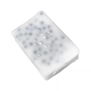 Jouet antistress rectangulaire blanc translucide pour presser les boutons et les points