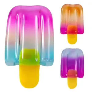 Translucent popsicle-shaped squishy stress relief toy with vibrant gradient colors