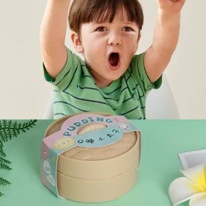 Grote gesimuleerde gestoomde broodje squishy in plastic stomer voor stressverlichting