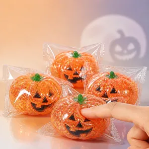 Αποσυμπιεστικό παιχνίδι κολοκύθας Halloween με χρυσό γκλίτερ για ανακούφιση