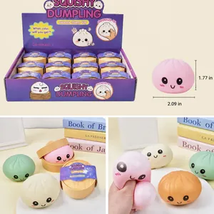Giocattolo sensoriale Squishy Dumpling con mini vaporiera per alleviare lo stress
