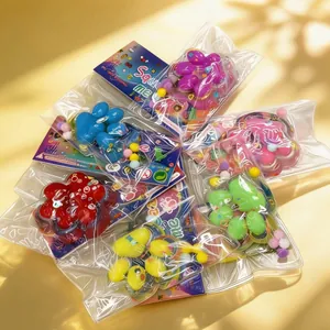 Cute Cat Paw Squishy Toy For Stress Relief Translucent TPR Squeezing Sensory Toy With Glitter For Office School Kids Adults Gift