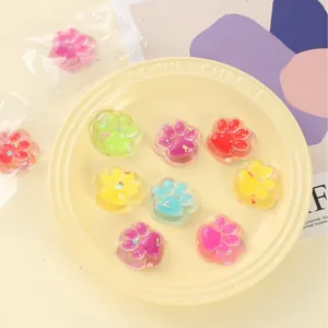 Kawaii multi-colored cat paw squishy toys for stress relief, soft jelly texture sensory gift