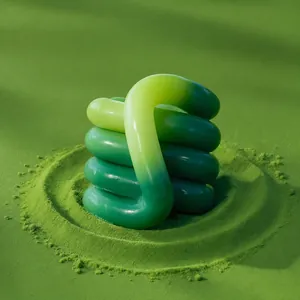 Giocattolo Fidget Tangle cambia colore con la temperatura in gradiente verde acceso