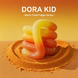 Jouet fidget Tange changeant de couleur avec un dégradé éclatant jaune et orange