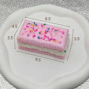 Squishy-Spielzeug in Keksform, 8,5 x 4,5 x 3,5 Zoll, mit bunten Streuseln für Stressabbau