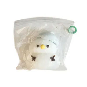 Cute Christmas snowman squishy toy made of slow rebound TPR material for stress relief gift