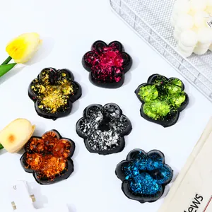 Glitter Aurora Cat Paw Squishy Toy TPR Soft Squeeze Stress Relief Toy For Kids Adults Cute Desktop Decoration Sensory Toy
