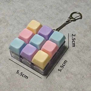 Abmessungen des 9-Tasten-Makronen-Tastatur-Schaltertesters als Schlüsselanhänger