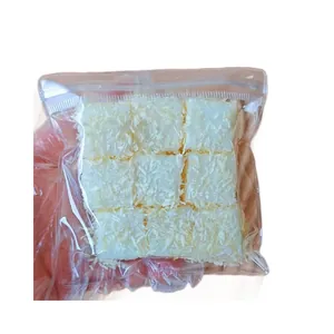 Realistic simulated food squishy toy cubes in a transparent bag for stress relief