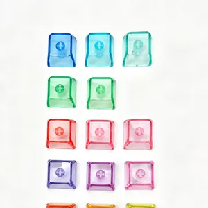 Translucent colorful PC mechanical keyboard keycaps for DIY stress relief toys