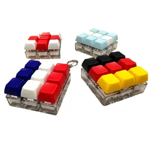 9-Tasten mechanischer Tastaturschalter-Tester Schlüsselanhänger Anti-Stress-Spielzeug