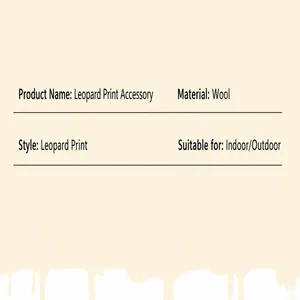 Detailed product specifications for plush leopard print animal headband set for Halloween