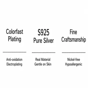 Materialdetails aus S925 Sterlingsilber und Merkmale des Antioxidations-Galvanisierungsprozesses