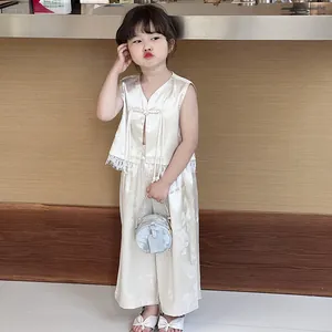 Bolso redondo plateado de moda para niñas pequeñas con correa de cadena y asa linda