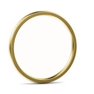 Bague minimaliste en acier inoxydable doré, anneau simple et moderne pour femme