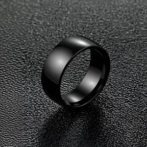 Tai Chi Yin Yang Ring Stainless Steel Polished Band Ring Vintage Chinese Style Couple Jewelry For Men Women Unisex Gift