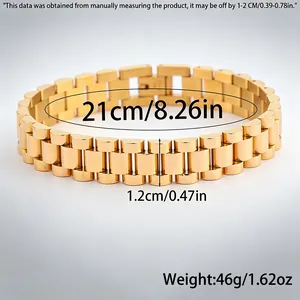 Detailed measurements and weight for the 12mm stainless steel watch link bracelet