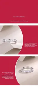 Detailed macro view of an elegant square-cut moissanite stone S925 silver ring.
