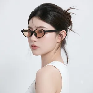 Retro Oval Sunglasses PC Frame AC Lens UV Protection Vintage Hip Hop Fashion Outdoor Eyewear For Women