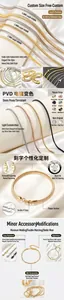 Collection bracelet et collier chaîne serpent minimaliste en acier inoxydable pour femme