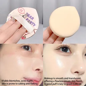 Houppette à maquillage xixi Bear Party ultra douce pour un fini peau crème parfait et lisse