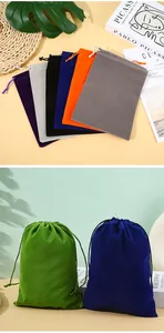 Sélection de pochettes en velours colorées haut de gamme pour bijoux et cadeaux