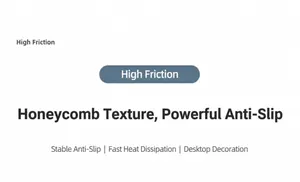 Caractéristiques fonctionnelles de la texture alvéolée du tapis isolant en silicone