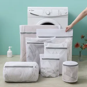 Professional mesh laundry bag set in various sizes for protecting delicate clothes in wash