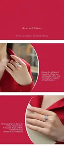Macro view showing the exquisite sparkle of a moissanite silver ring on a model's hand