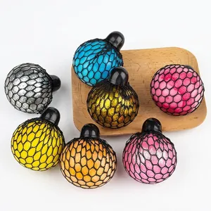 Juego de pelotas antiestrés de malla coloridas para el alivio sensorial y ansiedad