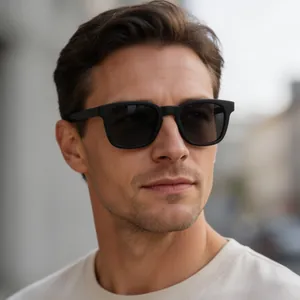 Vintage Square Sunglasses UV400 Protection Polycarbonate Thick Frame Outdoor Driving Travel Fashion Eyewear Men Women