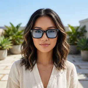 Lunettes de soleil carrées élégantes pour femmes avec protection UV pour l'été
