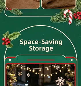 Detailed view of space-saving storage for LED inflatable Christmas decoration ball