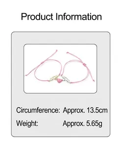 Detail showing circumference and weight of magnetic ECG heartbeat couple bracelets