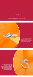 Vue détaillée montrant l'éclat de la pierre moissanite sur l'anneau en argent massif