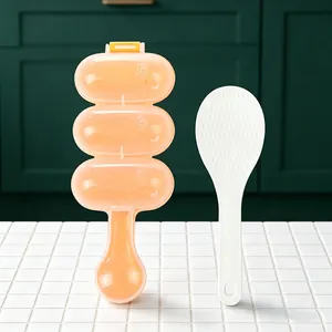 DIY Rice Ball Maker Shaker Mold Triple Spherical Sushi Meatball Maker With Rice Spoon For Kids Kitchen Bento Accessories