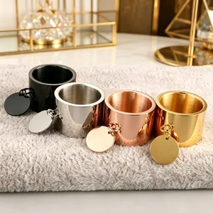 Minimalistischer Edelstahl Kugelanhänger Ring Gold Silber Hochglanzpolierter Kuppelring Für Damen Mode Pendler Schmuck